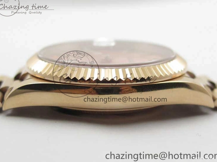 0409 Day-Date 40mm 228239 BP New Dial Version 904 RG T Crystal Markers RG Dial on RG President Bracelet A Popular 2834